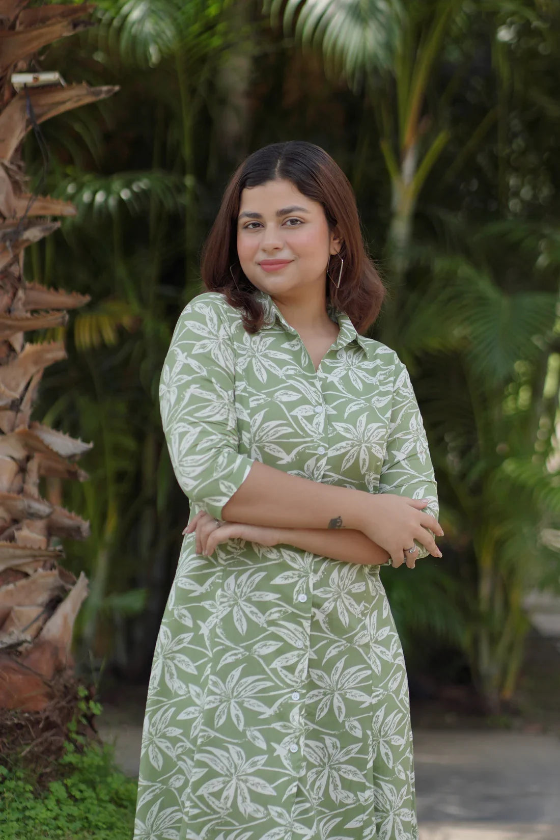 Classic Rayon Shirt Dress