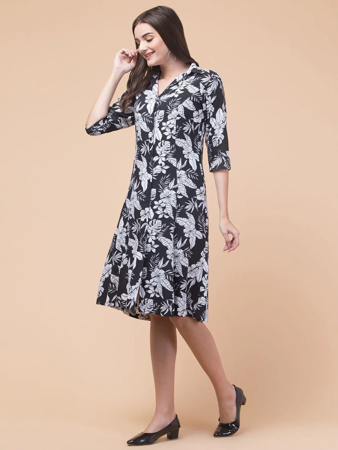 Classic Rayon Shirt Dress