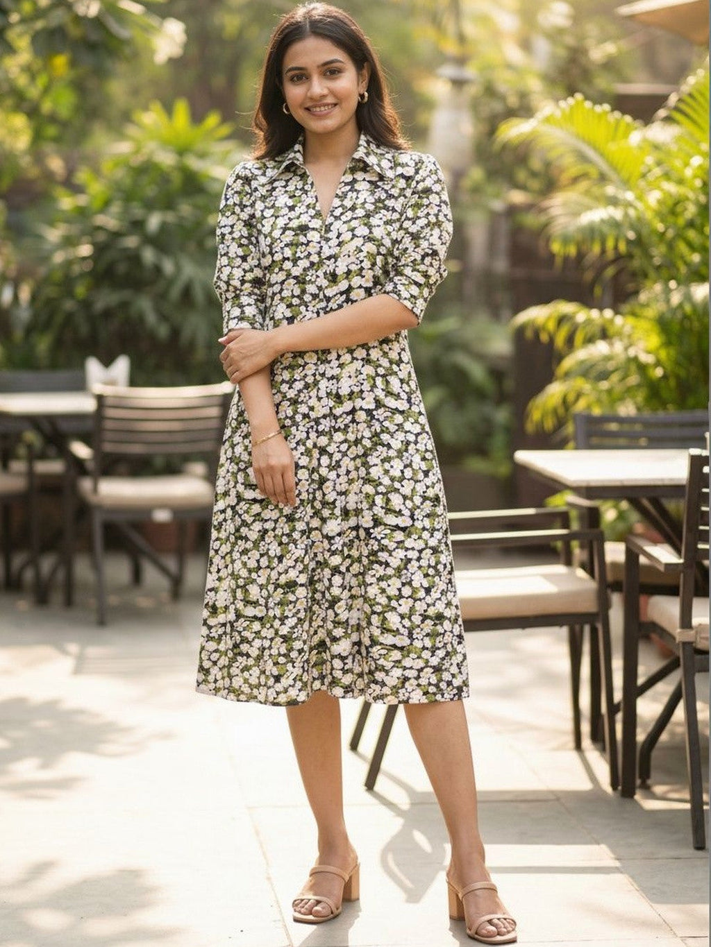 Classic Rayon Shirt Dress