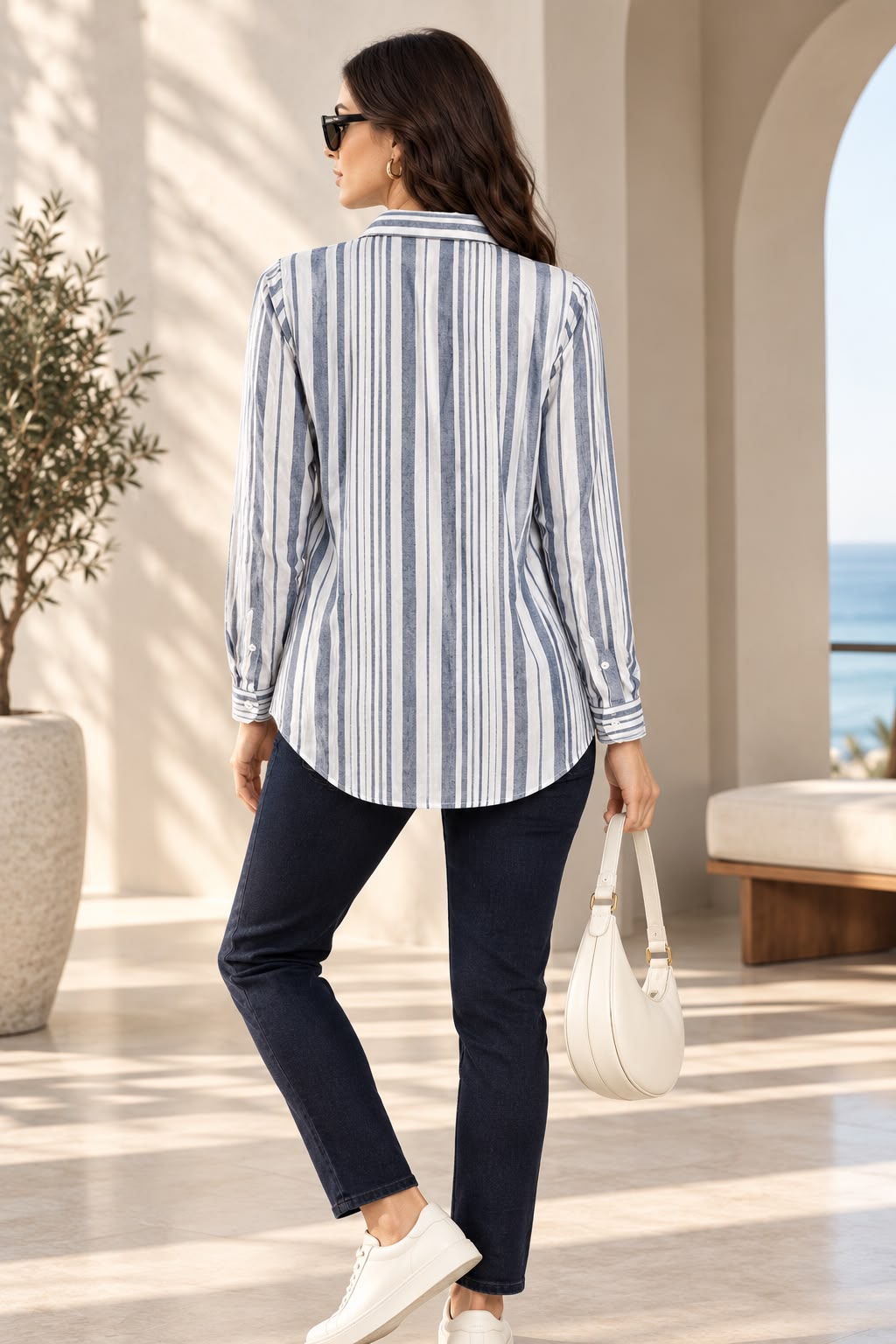 White Stripe Elegance Shirt