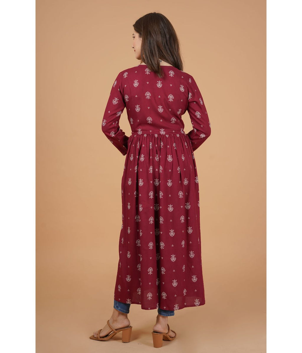 Maroon Mystique Shrug