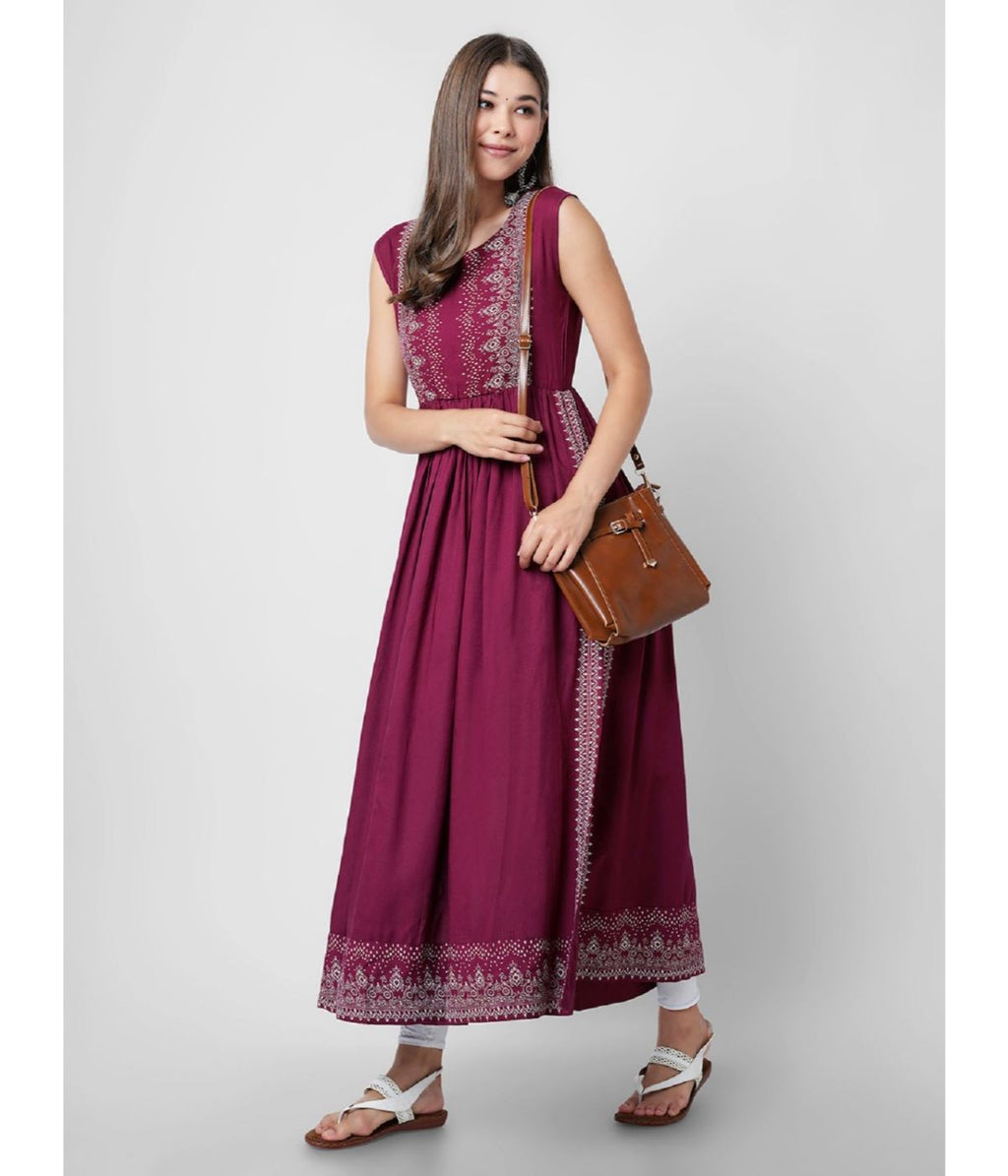 Stylish Printed A-Line Kurta