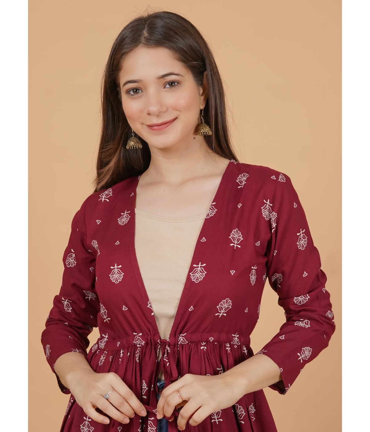 Maroon Mystique Shrug
