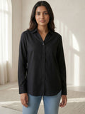 Midnight Classic Solid Cotton Shirt