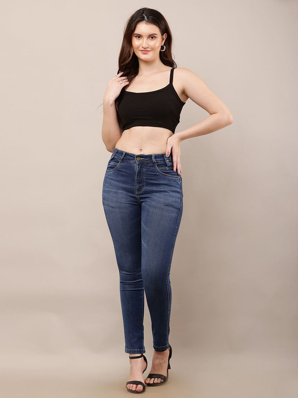 Noir Grace Strappy Crop Top