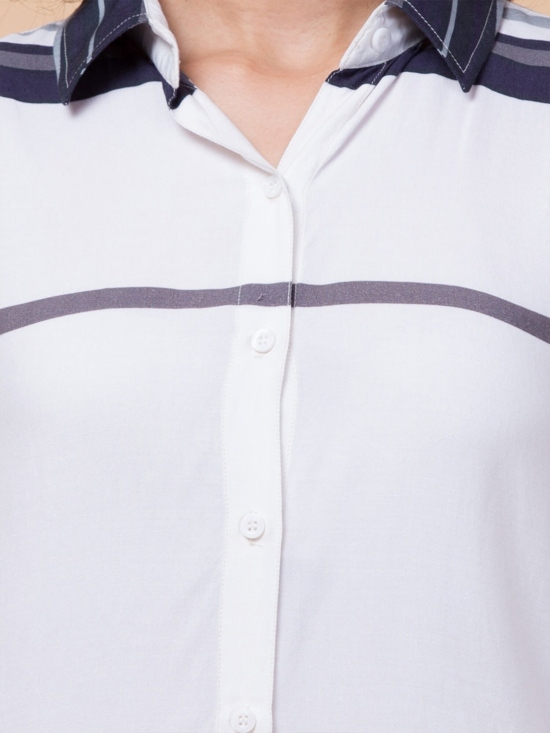 Minimalist Muse Striped Shirt Dress