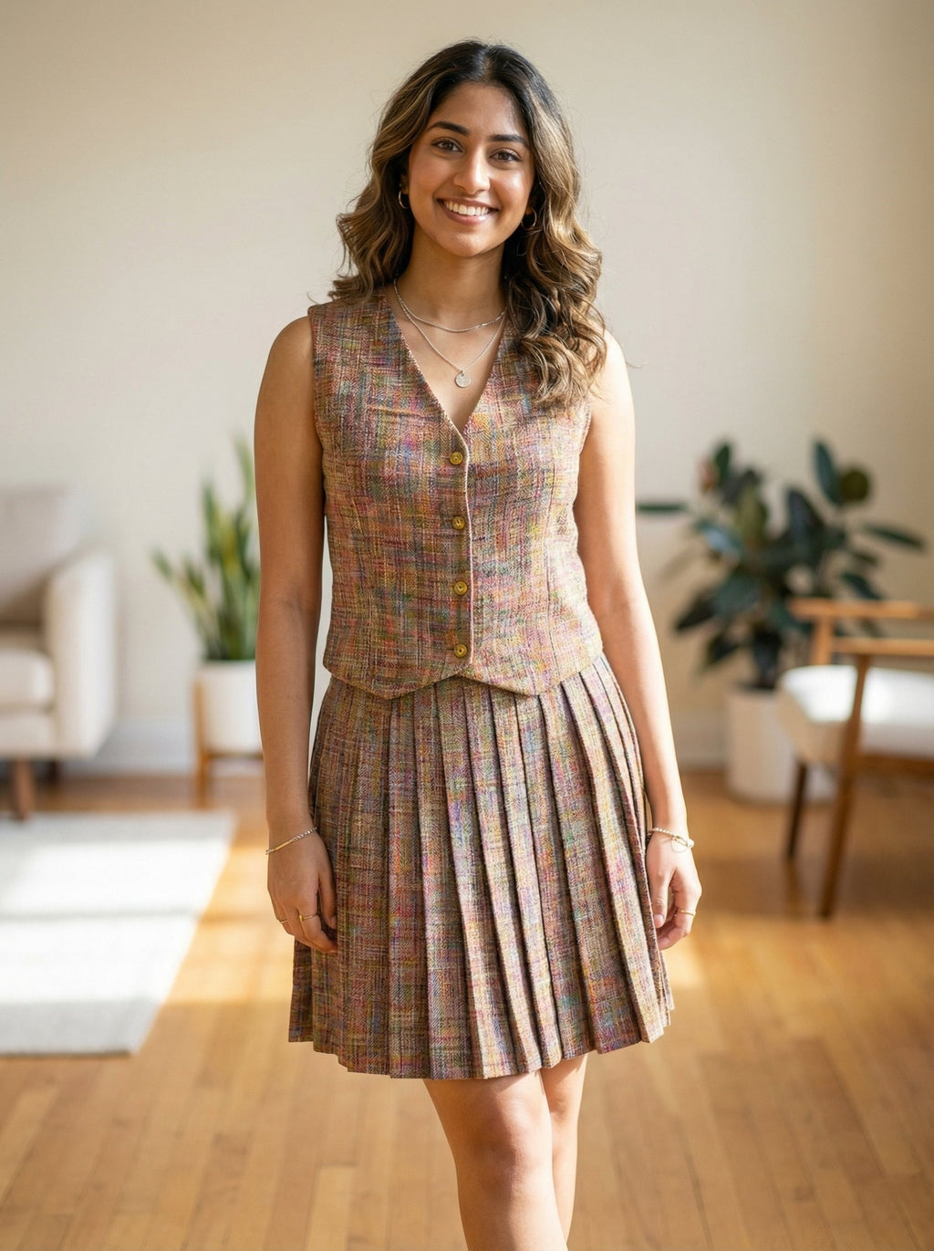 Premium Textured Light Brown Co-Ord Set