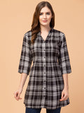Timeless Black Checked Tunic