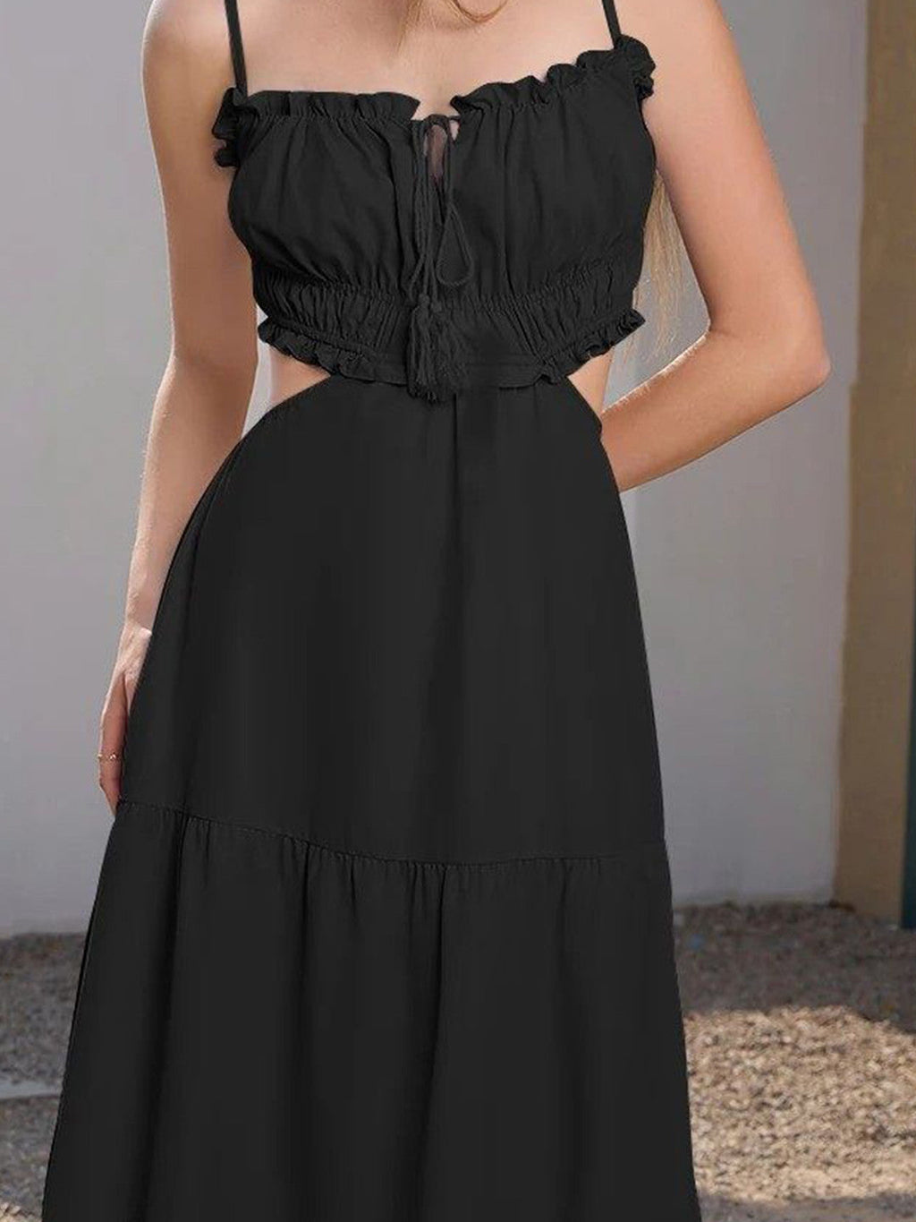 Timeless Strappy A-Line Maxi Dress