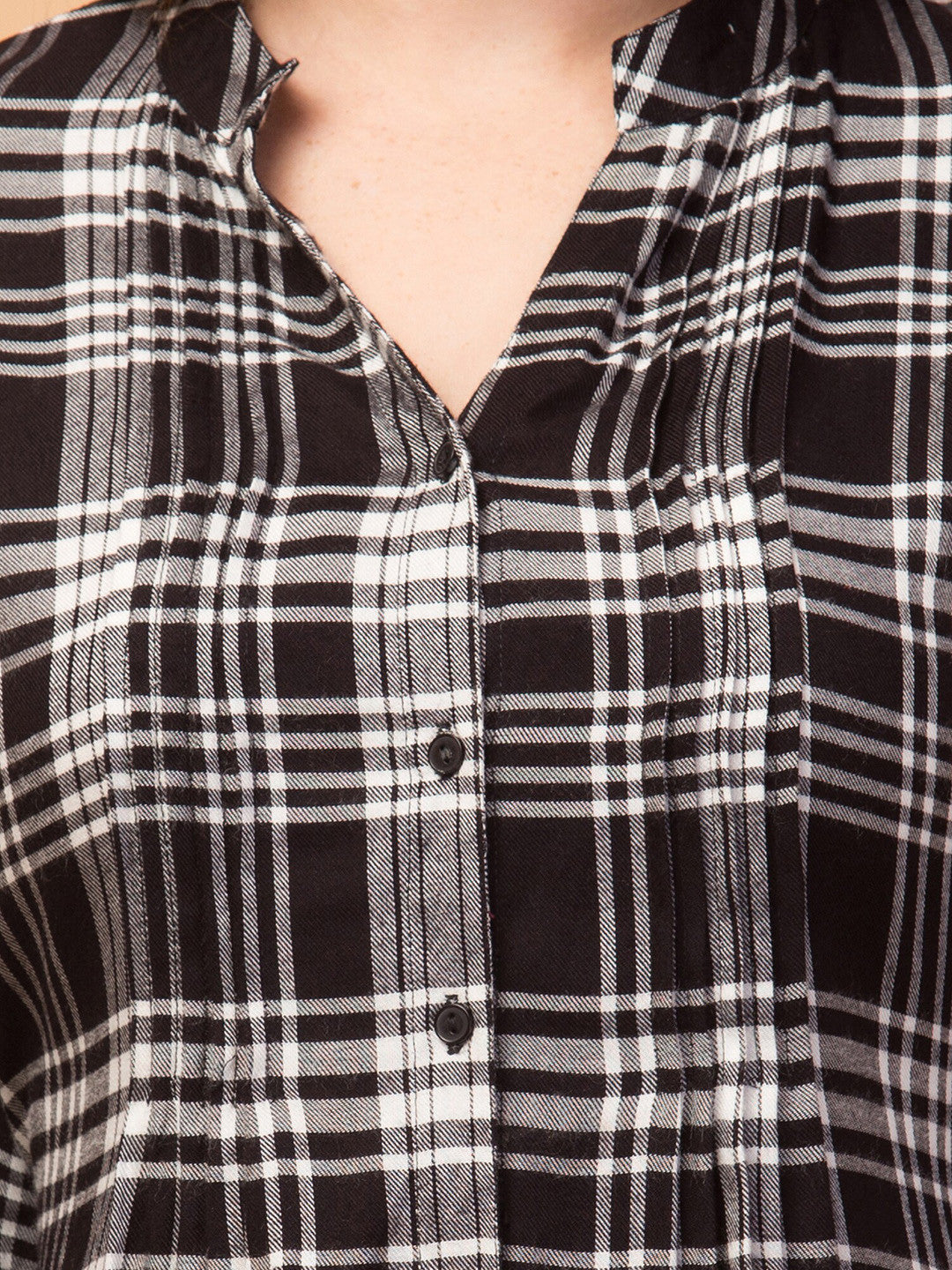 Timeless Black Checked Tunic