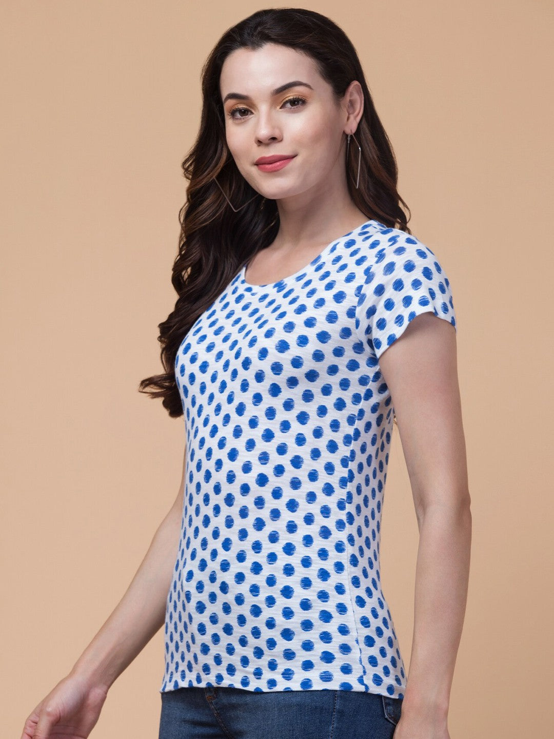 Blue Polka Dot T-Shirt