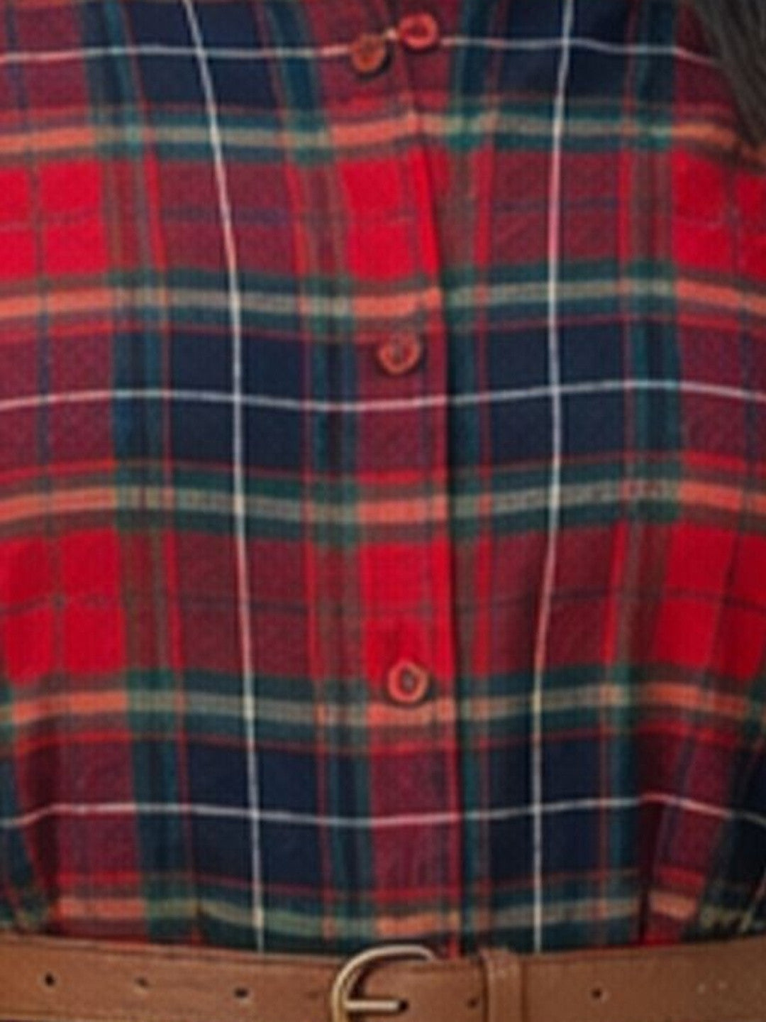 Scarlet Checks Shirt Dress