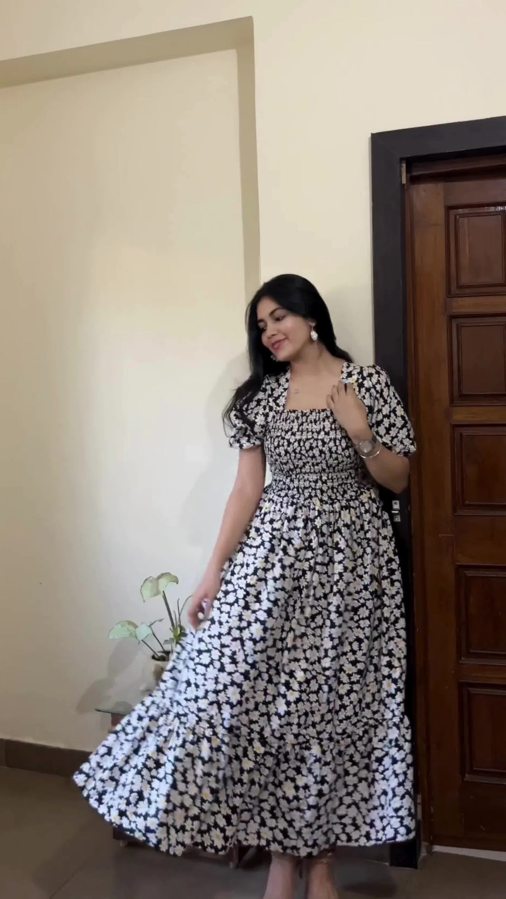 Charming Printed Maxi Dress