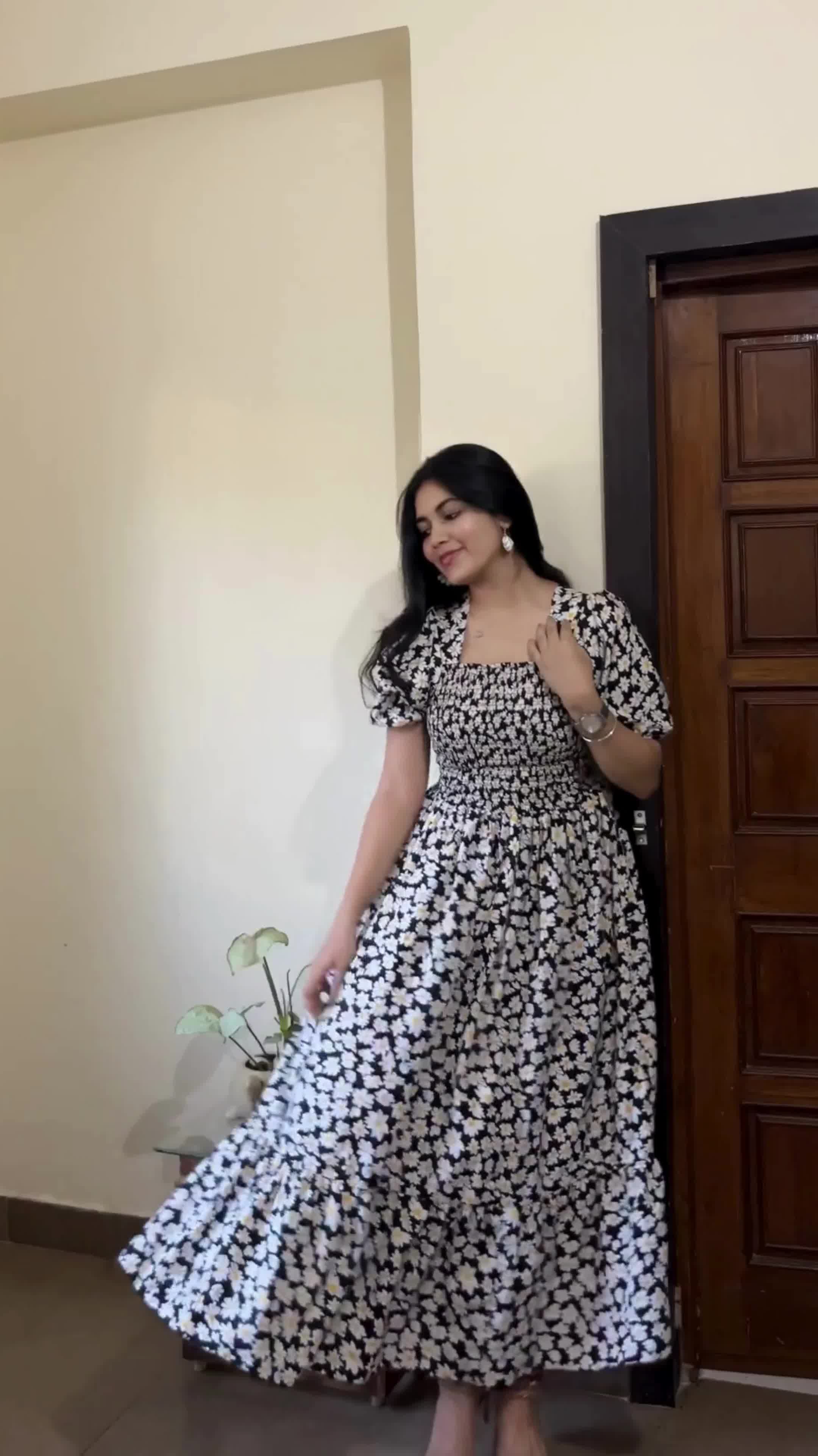 Charming Printed Maxi Dress