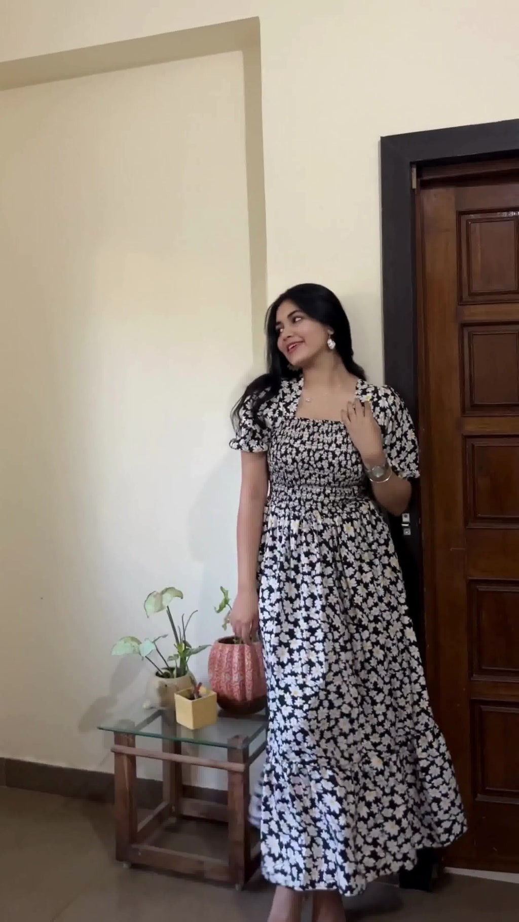 Charming Printed Maxi Dress