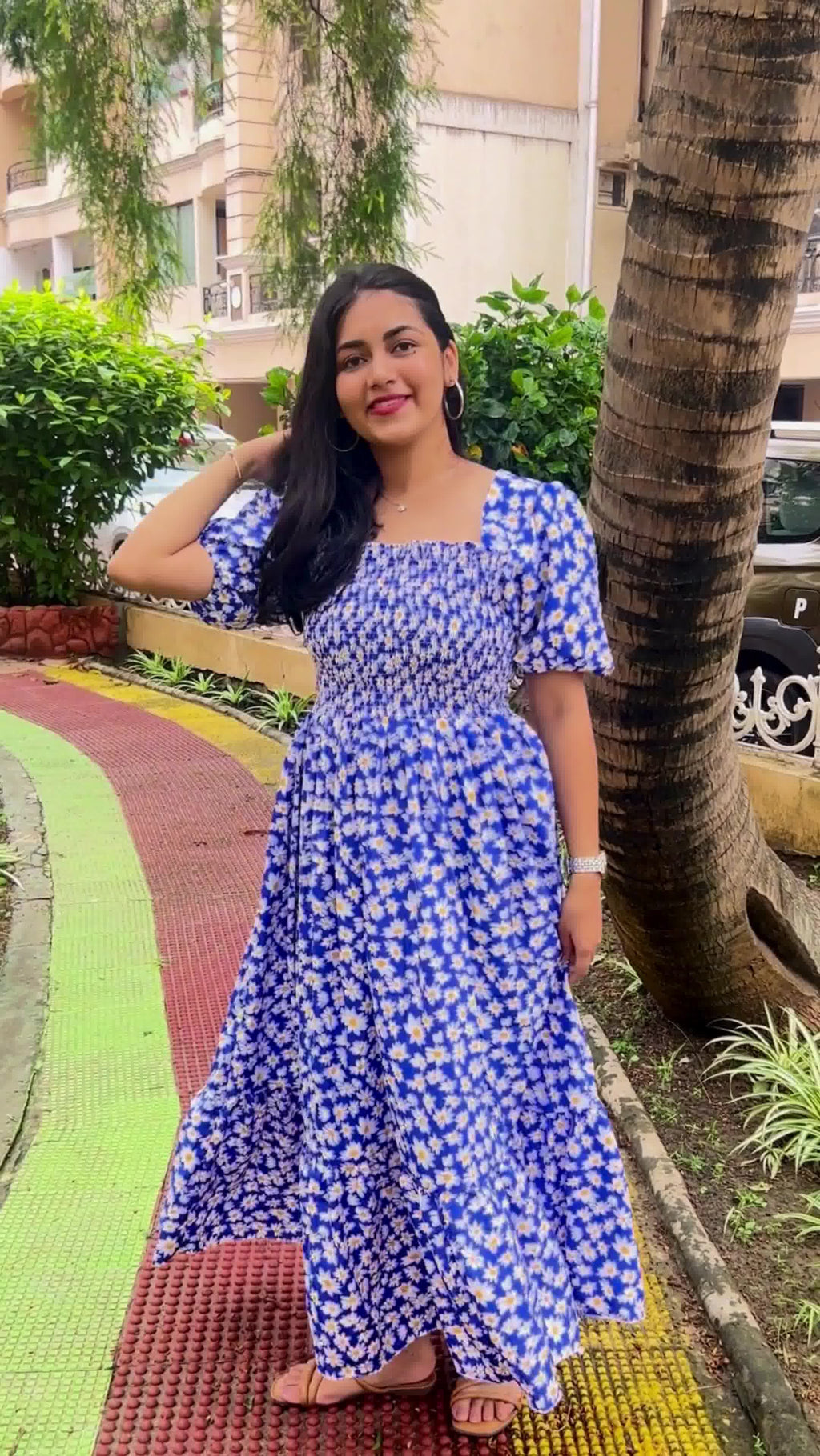 Charming Printed Maxi Dress