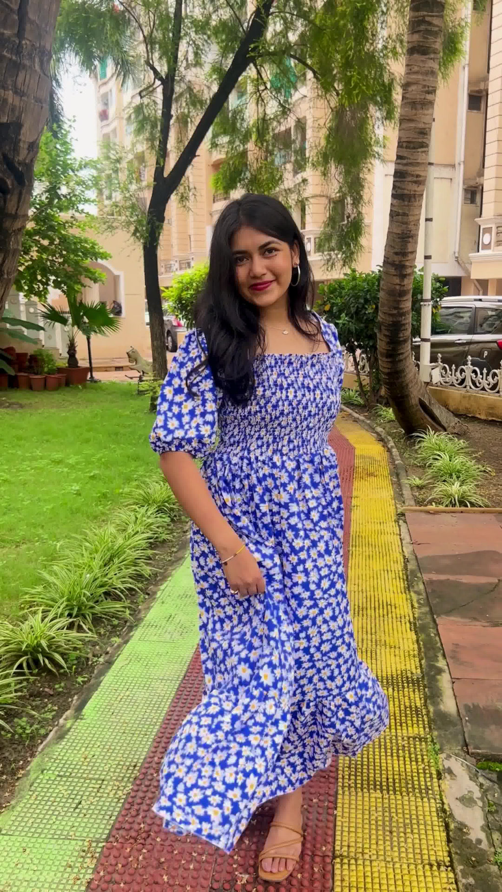 Charming Printed Maxi Dress