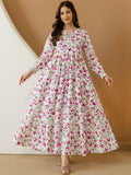 White Meadow Floral Maxi Dress