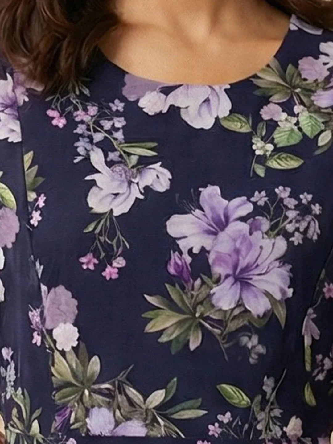 Chic Floral A-Line Maxi Dress