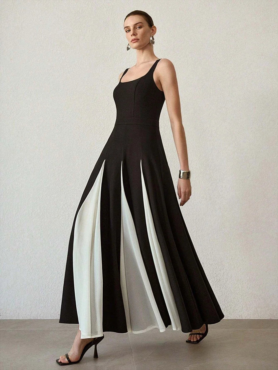 Midnight Muse Colorblock Maxi Dress