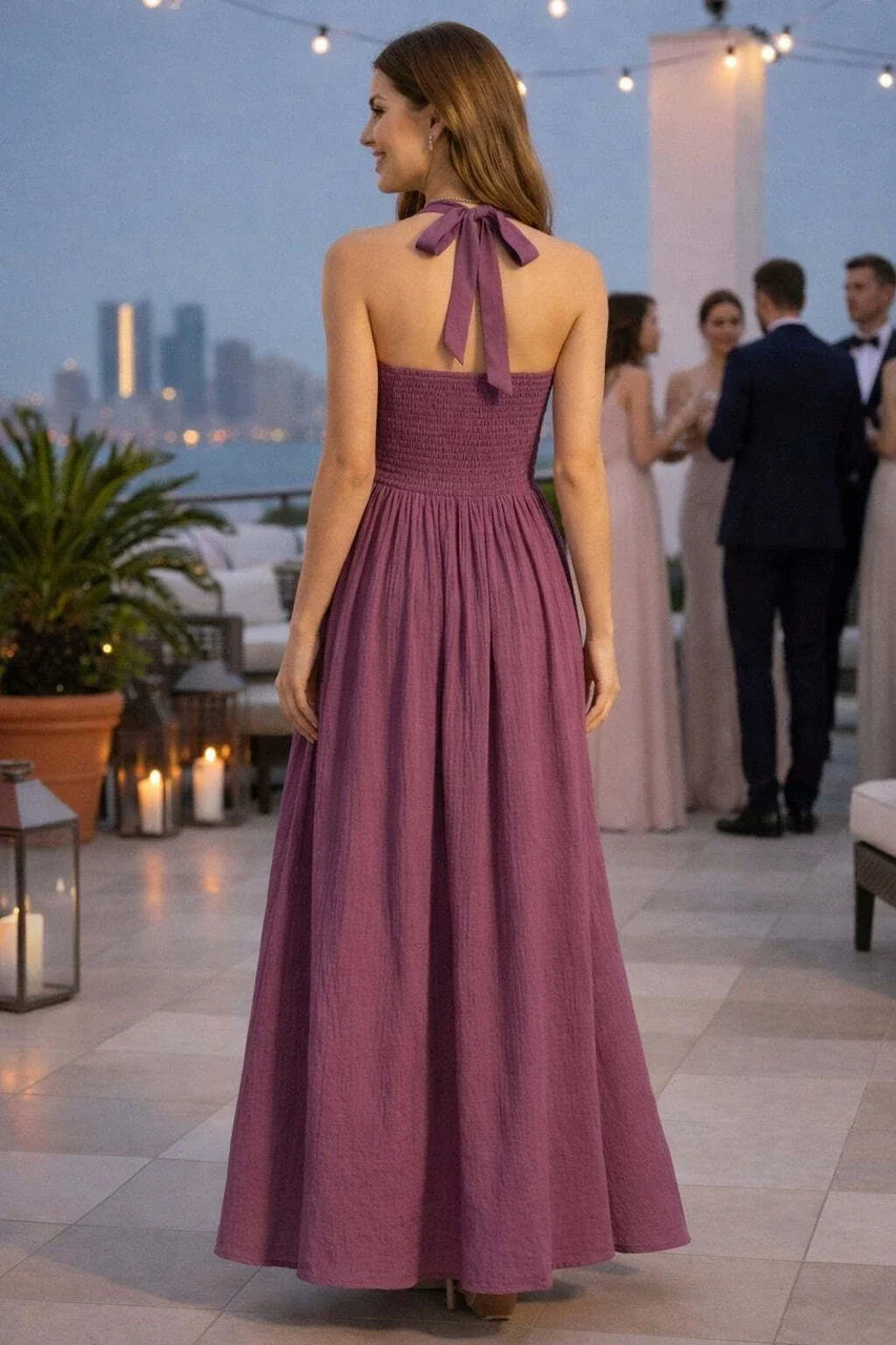 Purple Dream Fit & Flare Maxi Dress