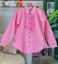 Blush Bloom Ethnic Motif Shirt