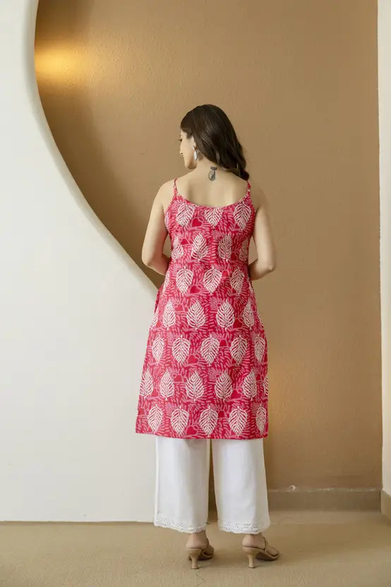 Blush Petal Cotton Printed Kurta