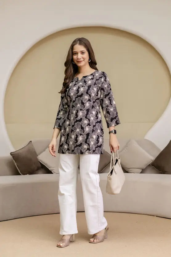 Timeless Bloom Noir Kurta