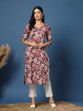 Festive Dark Blue Straight Kurta