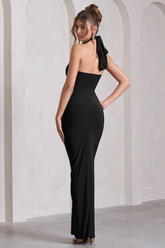 Midnight Chic Black Bodycon Dress