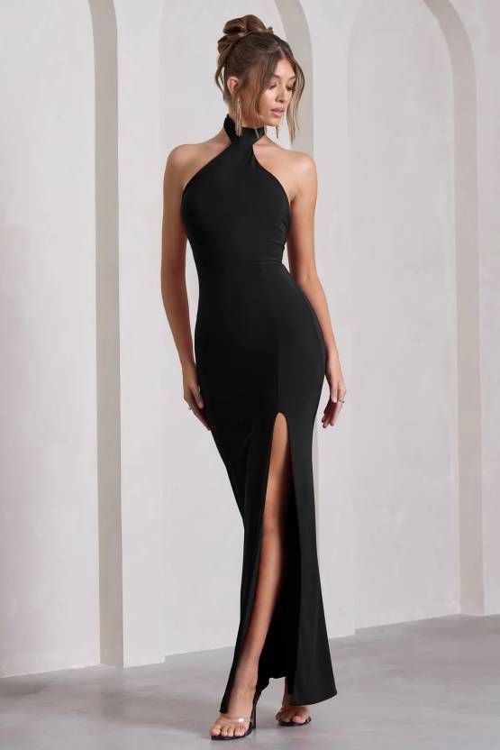 Midnight Chic Black Bodycon Dress