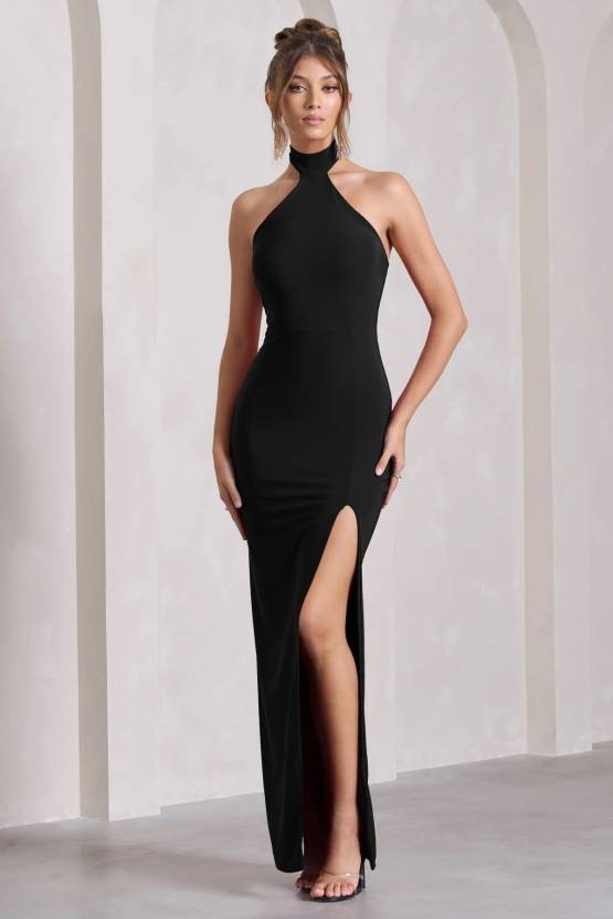 Midnight Chic Black Bodycon Dress