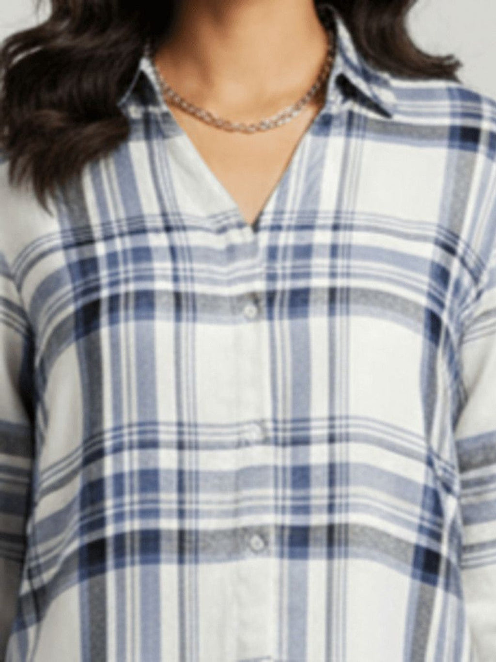 Classic Charm White Checks Printed Shirt