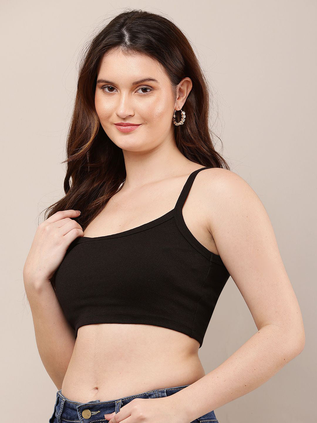 Noir Grace Strappy Crop Top