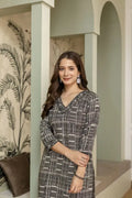 Noir Check Charm Straight Kurta