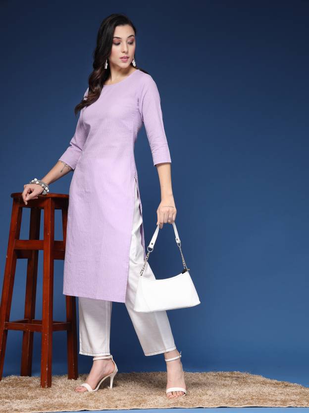 Royal Bloom Purple Kurta