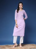 Royal Bloom Purple Kurta