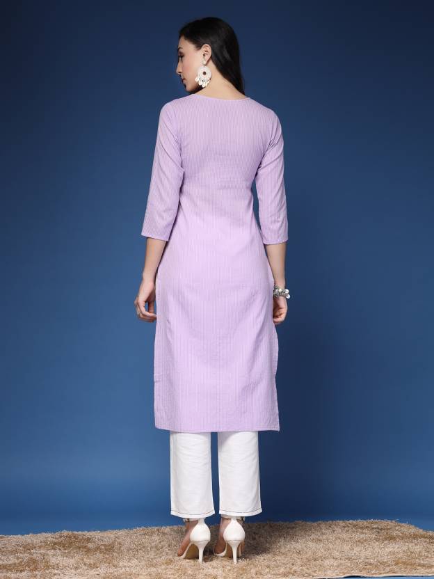 Royal Bloom Purple Kurta