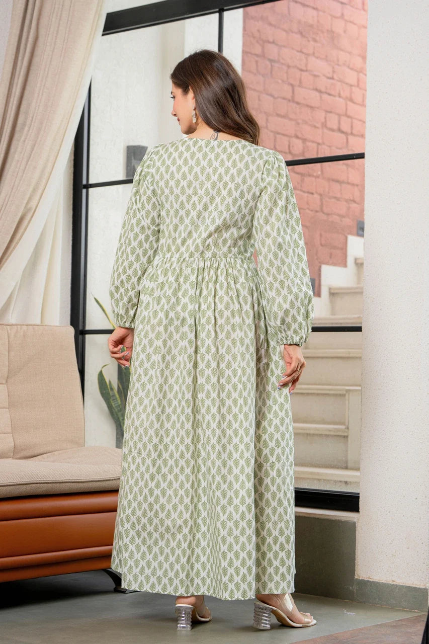 Green Meadow Printed Maxi Dress