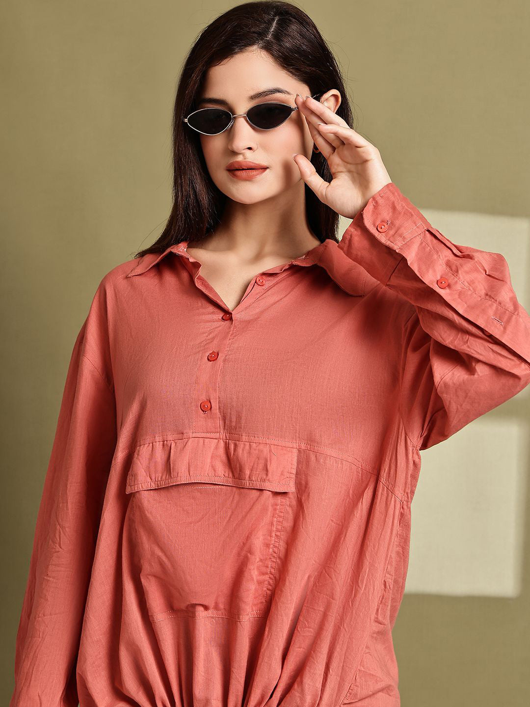 Rust Classic Spread Collar Shirt
