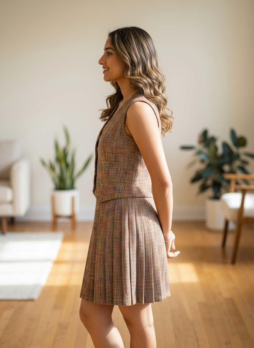 Premium Textured Light Brown Co-Ord Set