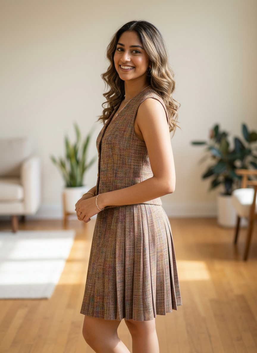 Premium Textured Light Brown Co-Ord Set