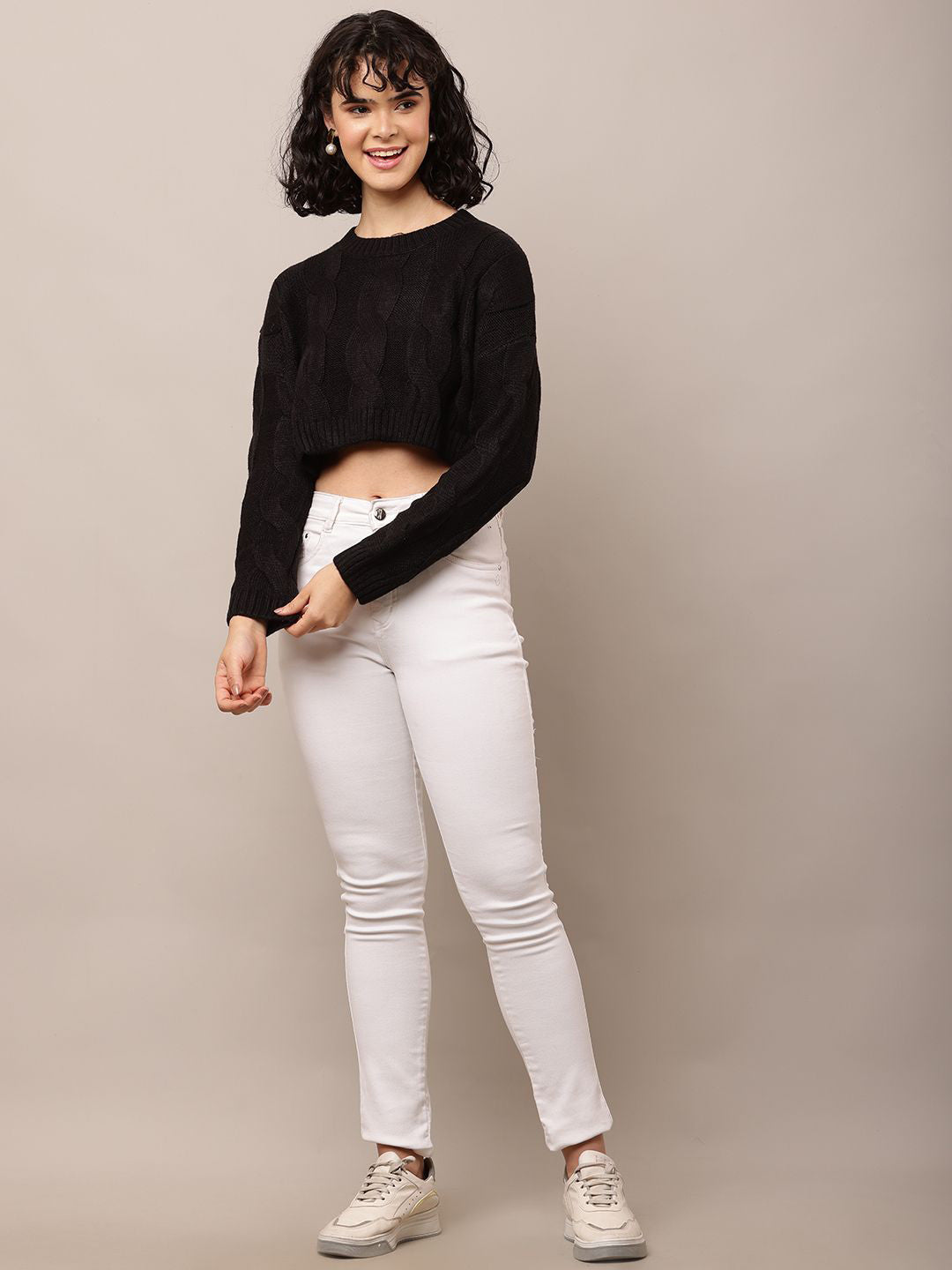 Midnight Cozy Round Neck Pullover