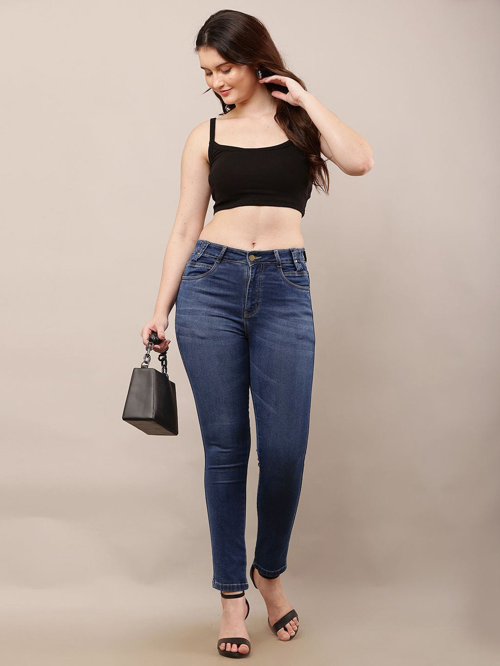 Noir Grace Strappy Crop Top