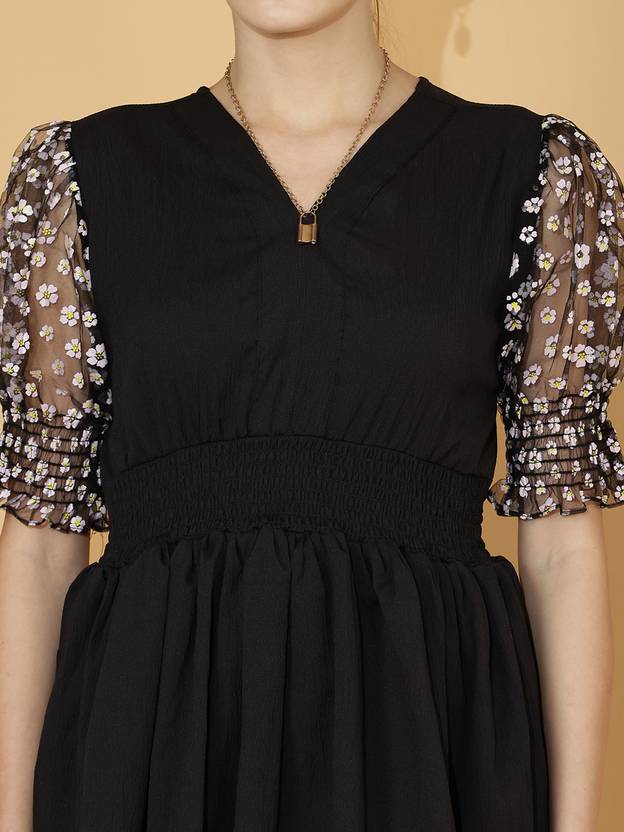 Midnight Muse Puff Sleeve Top