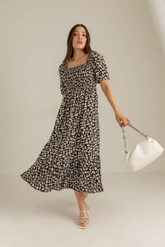 Charming Printed Maxi Dress