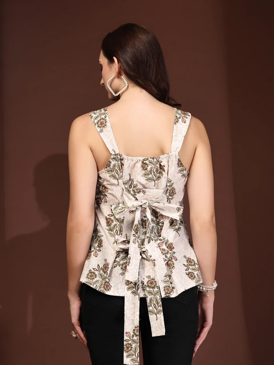 Mocha Grace Printed Top