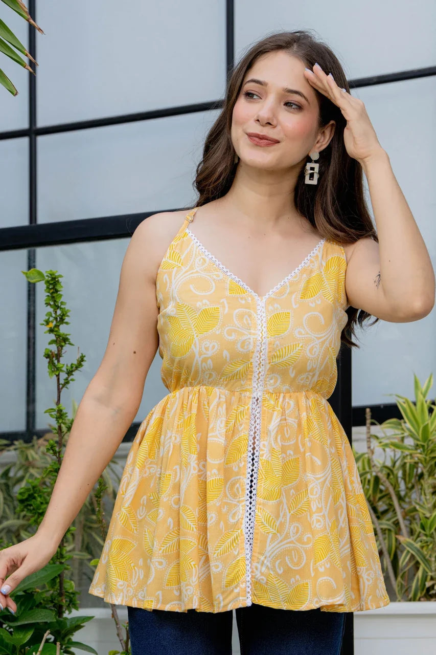 Sunshine Bloom Flared Top