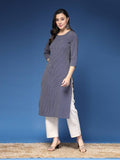 Timeless Charm Blue Kurta