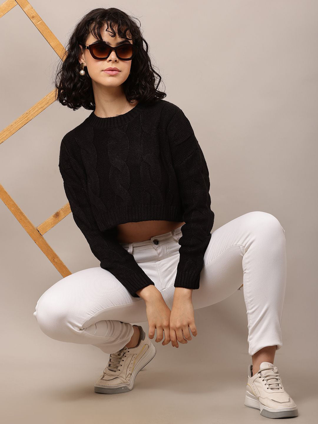 Midnight Cozy Round Neck Pullover